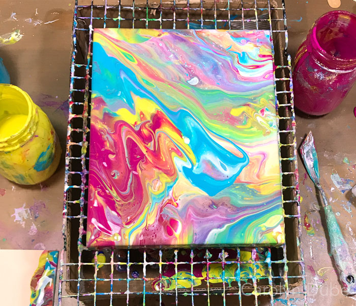 Paint Pouring For the First Time - Carolyn Dube